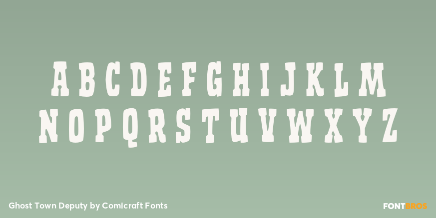 Ghost Town Deputy Font Poster #1