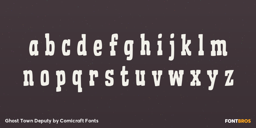 Ghost Town Deputy Font Poster #1