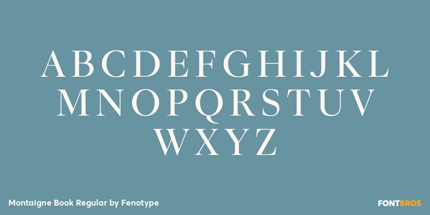 Montaigne Book Regular Font Poster #2