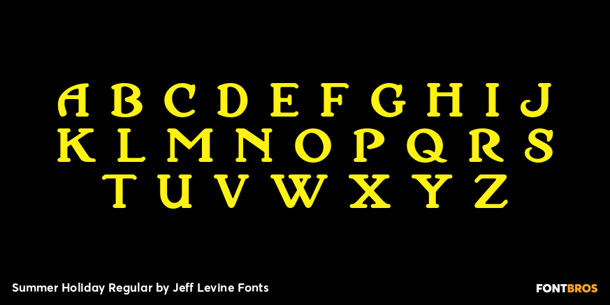 Summer Holiday Regular Font Poster #3