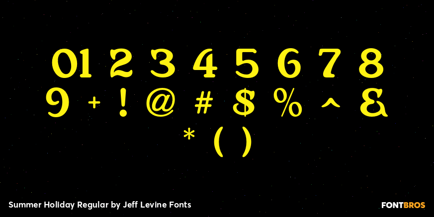 Summer Holiday Regular Font Poster #4