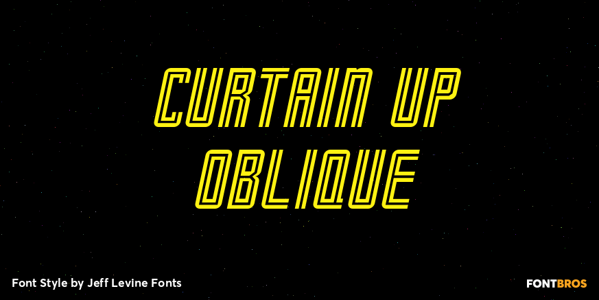 Curtain Up Oblique Poster