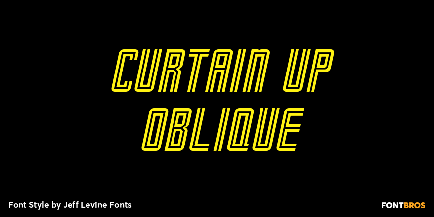 Curtain Up Oblique Poster