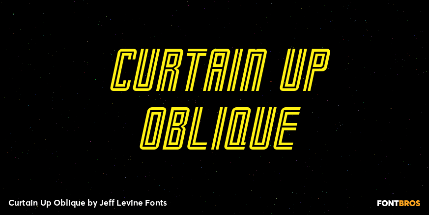 Curtain Up Oblique Poster