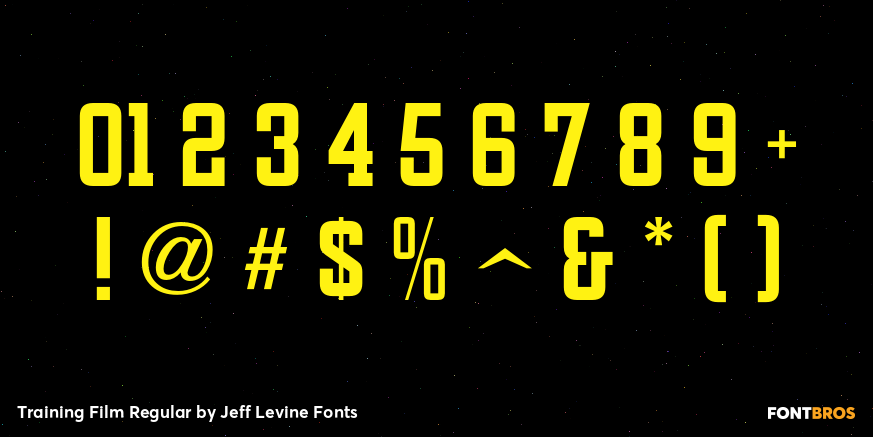 Training Film Regular Font Poster #1