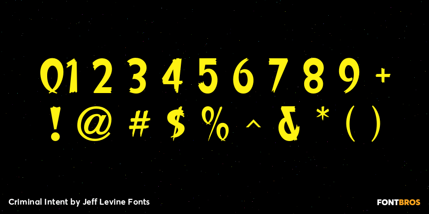 Criminal Intent Font Poster #4