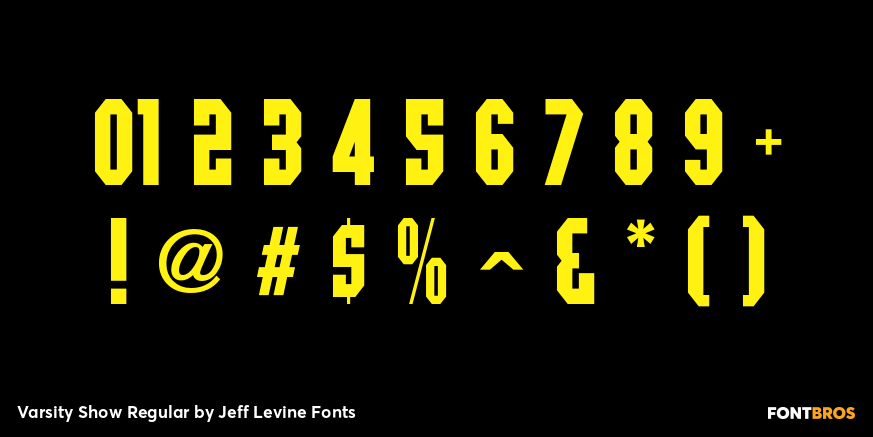 Varsity Show Regular Font Poster #1