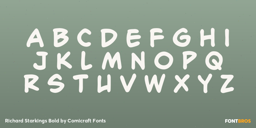 Richard Starkings Bold Font Poster #3