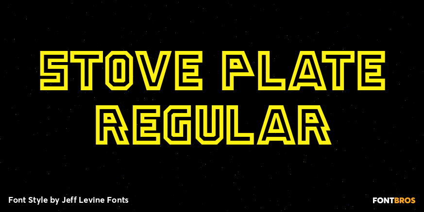 Stove Plate Regular Font Poster #1