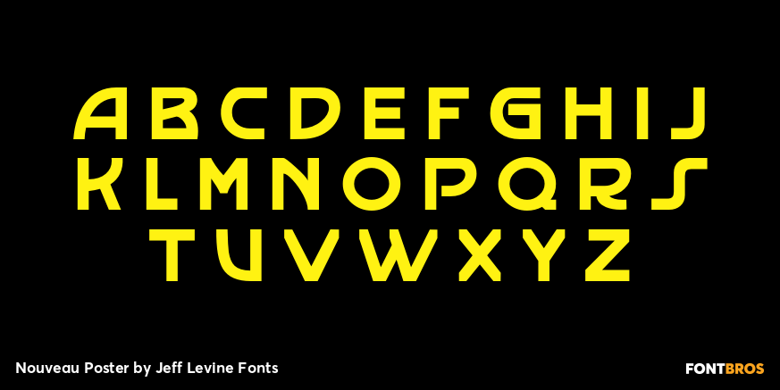 Nouveau Poster Font Poster #2