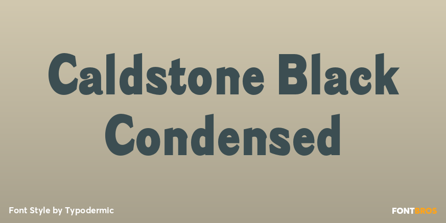 Caldstone Black Condensed Poster