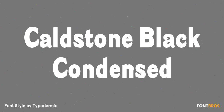 Caldstone Black Condensed Poster