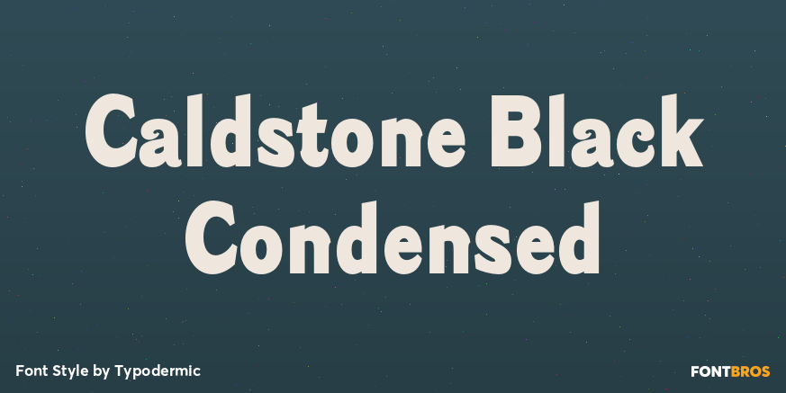 Caldstone Black Condensed Poster