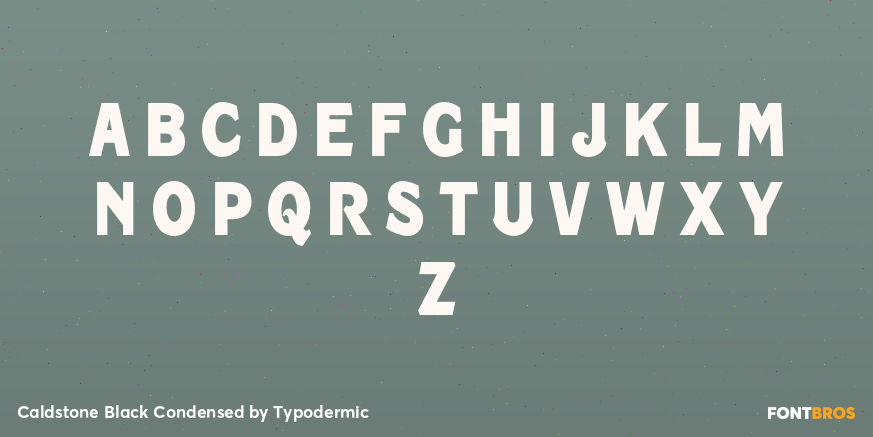 Caldstone Black Condensed Font Poster #1