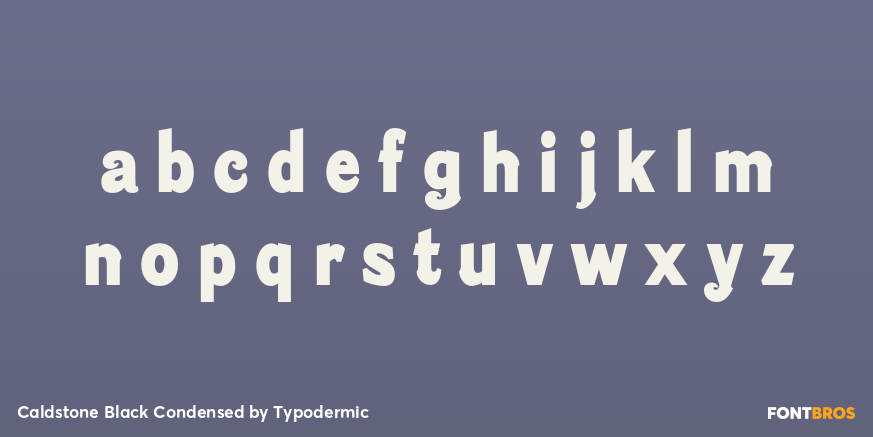 Caldstone Black Condensed Font Poster #1