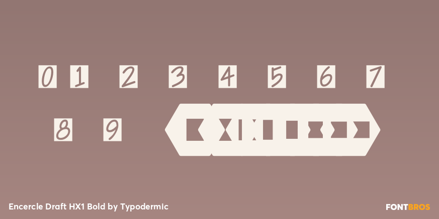 Encercle Draft HX1 Bold Font Poster #1