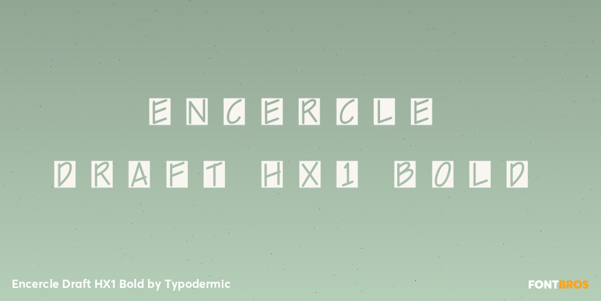 Encercle Draft HX1 Bold Font Poster #1