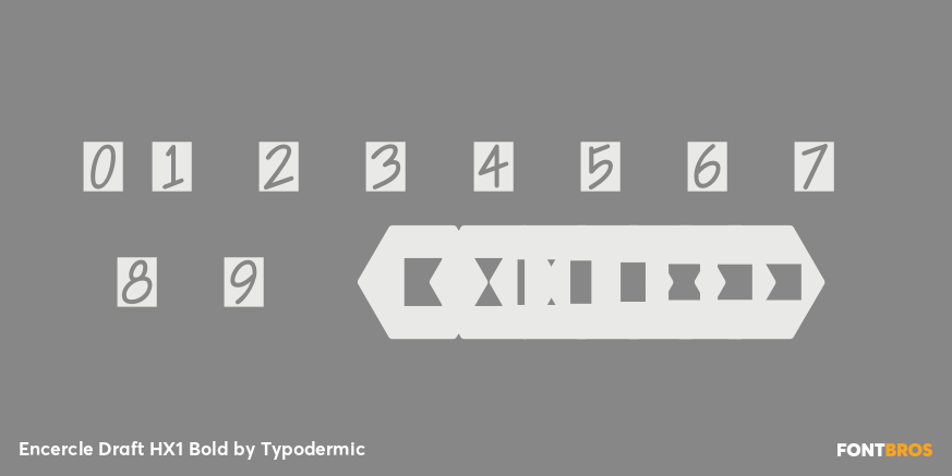 Encercle Draft HX1 Bold Font Poster #4