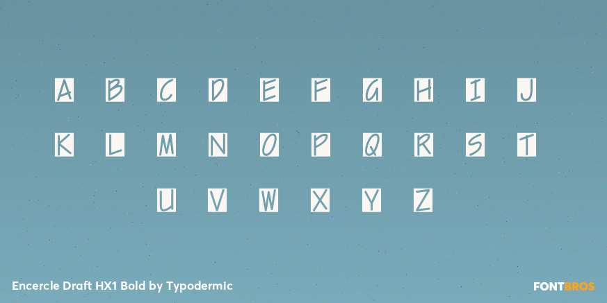 Encercle Draft HX1 Bold Font Poster #1