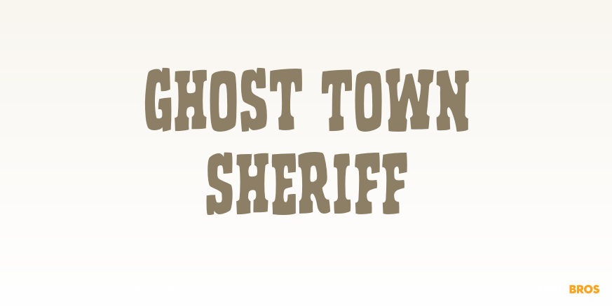 Ghost Town Sheriff Poster