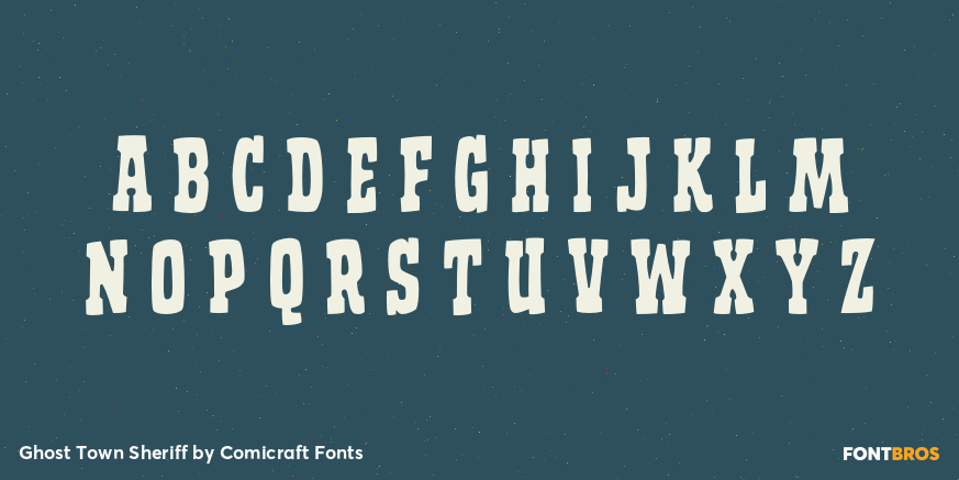 Ghost Town Sheriff Font Poster #2