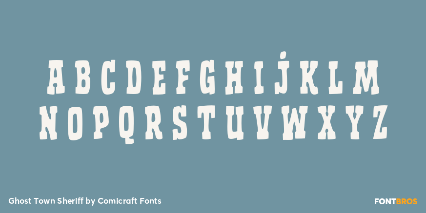 Ghost Town Sheriff Font Poster #3