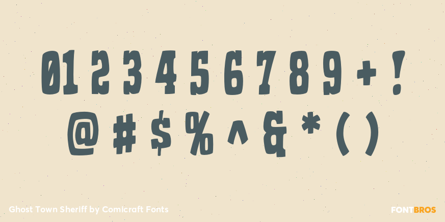 Ghost Town Sheriff Font Poster #4