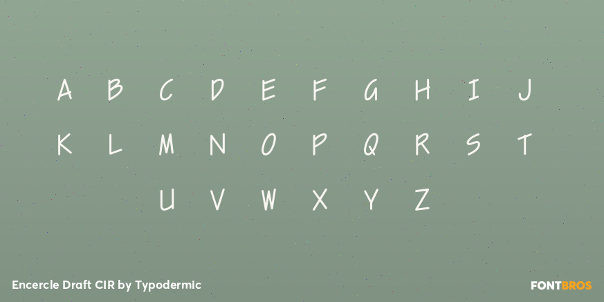 Encercle Draft CIR Font Poster #2