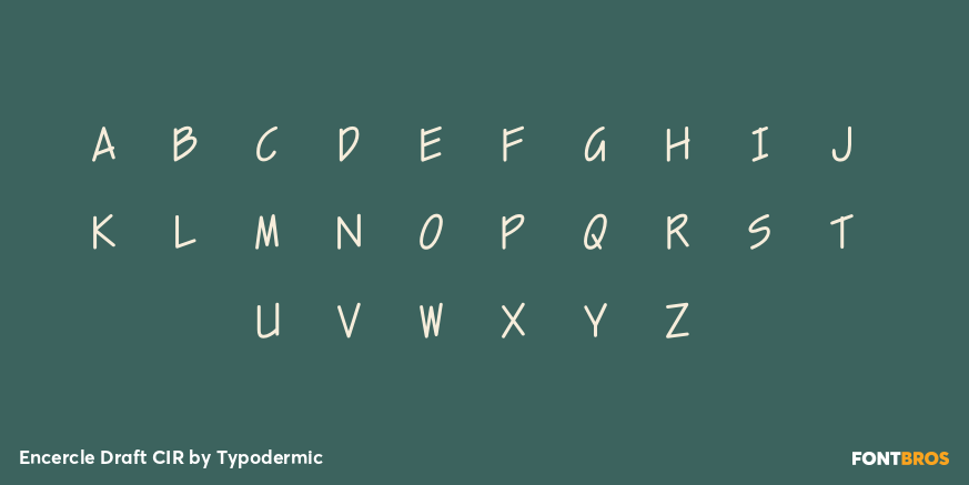 Encercle Draft CIR Font Poster #3