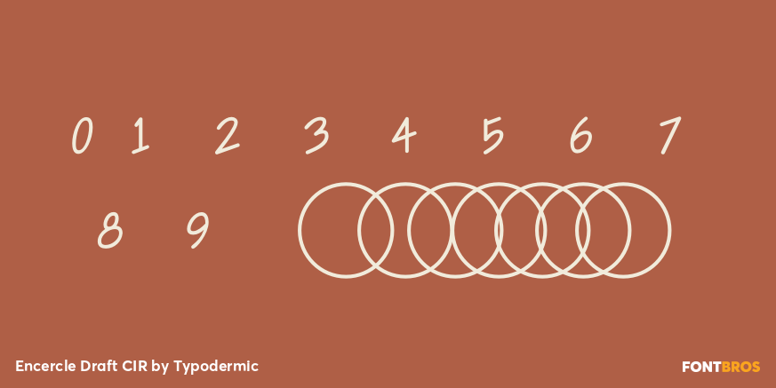 Encercle Draft CIR Font Poster #4