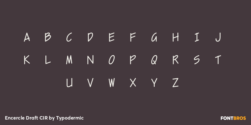 Encercle Draft CIR Font Poster #1