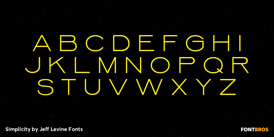 Simplicity Font Poster #2