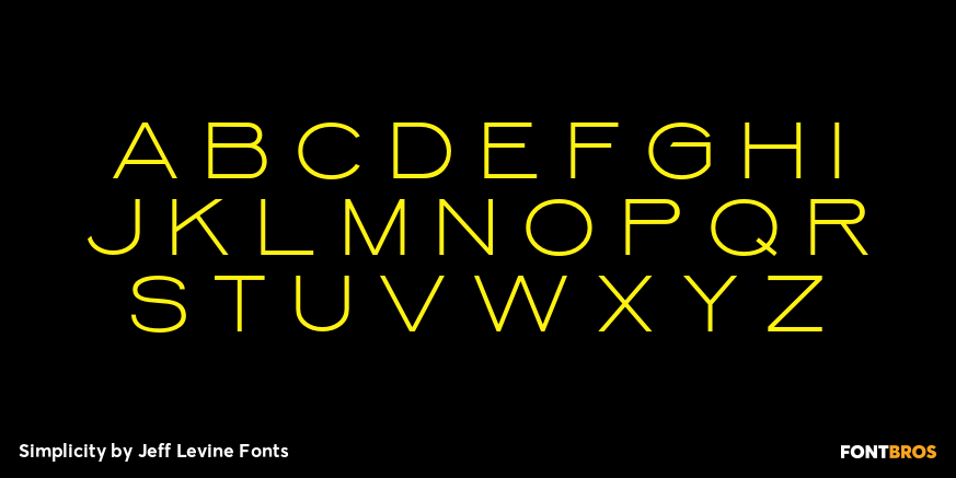 Simplicity Font Poster #3