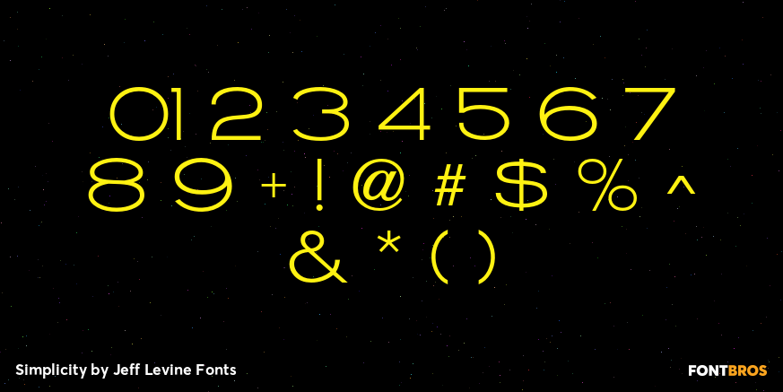 Simplicity Font Poster #4