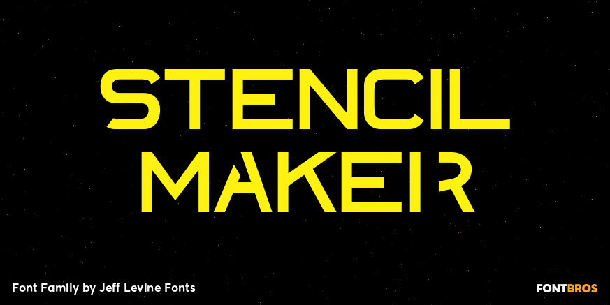 Stencil Maker Font Poster