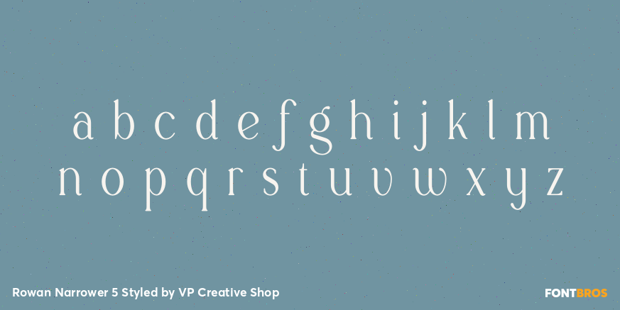 Rowan Narrower 5 Styled Font Poster #3
