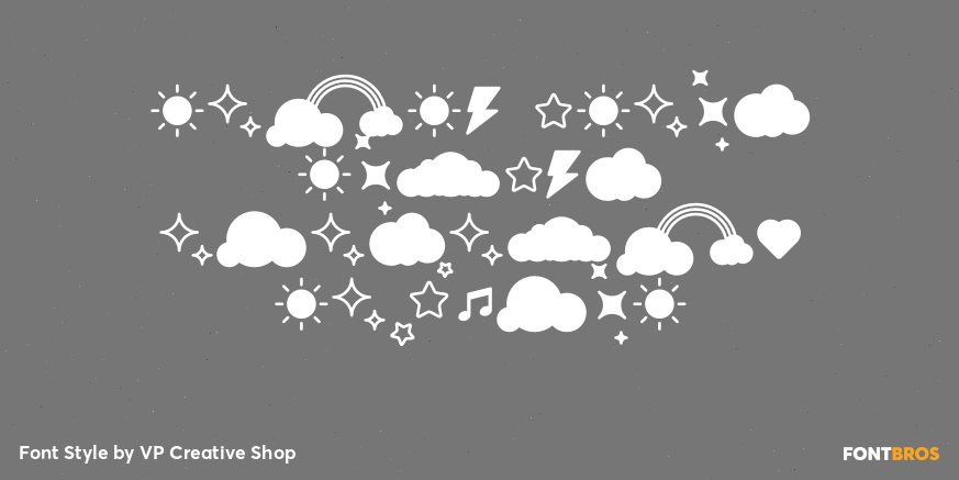 Retro Dream Random Elements Regular Poster