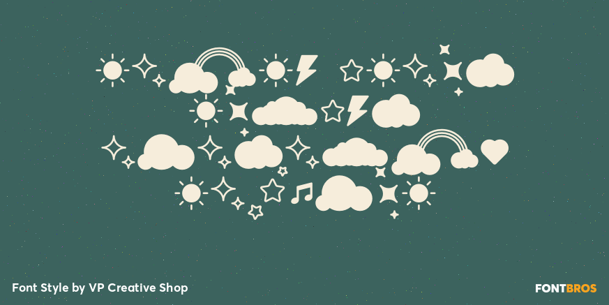 Retro Dream Random Elements Regular Poster