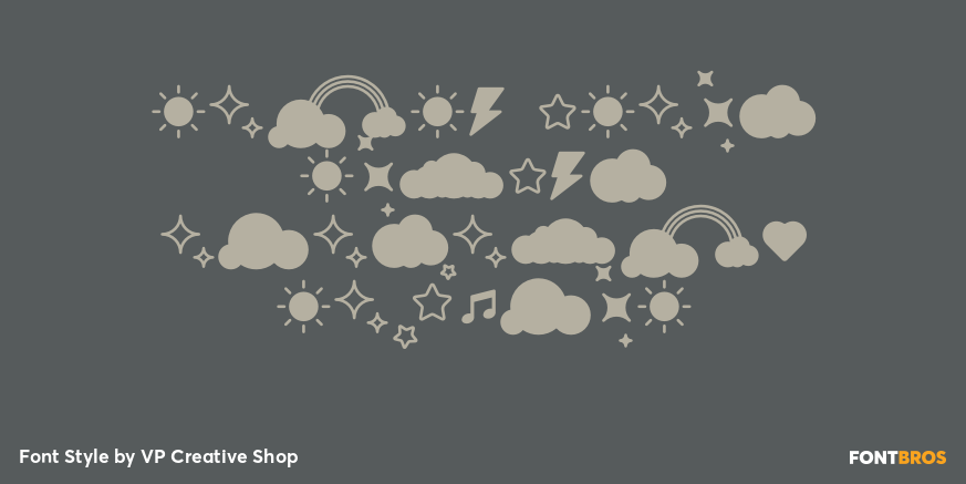 Retro Dream Random Elements Regular Poster