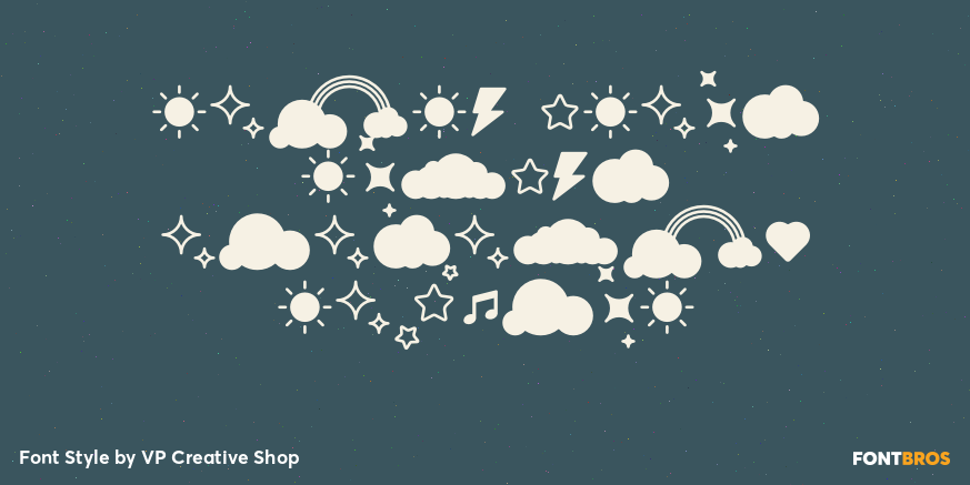 Retro Dream Random Elements Regular Poster