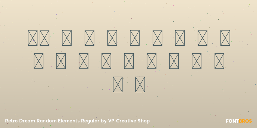 Retro Dream Random Elements Regular Font Poster #4
