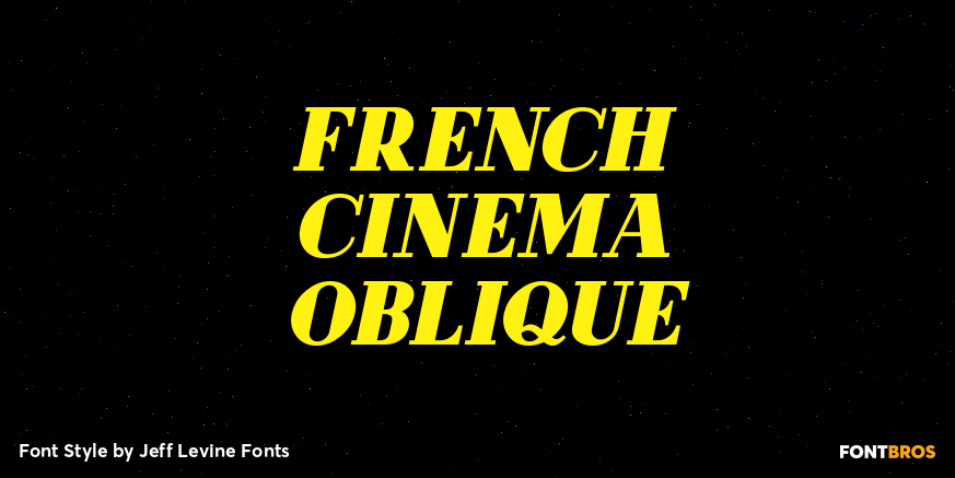 French Cinema Oblique Poster