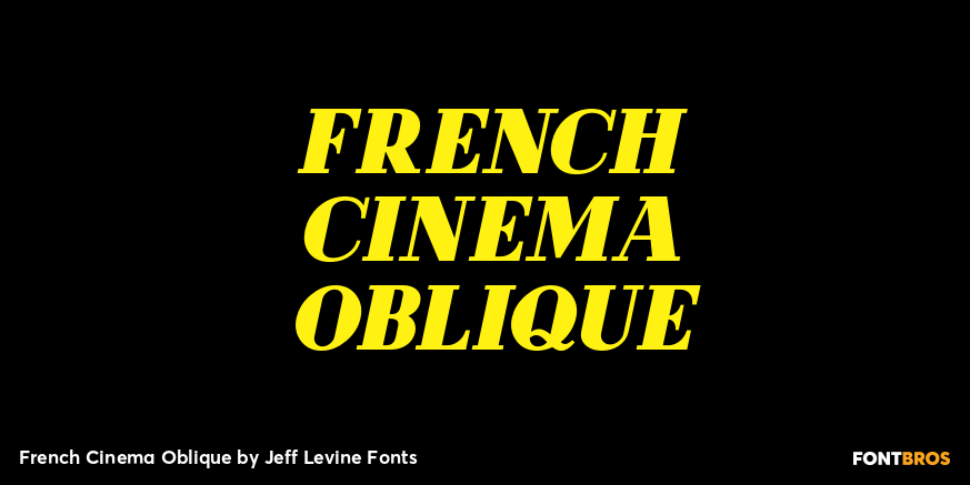 French Cinema Oblique Poster