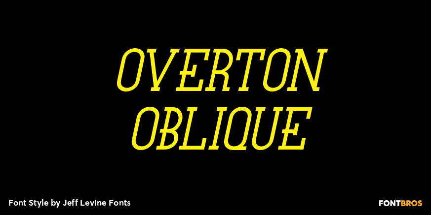 Overton Oblique Poster