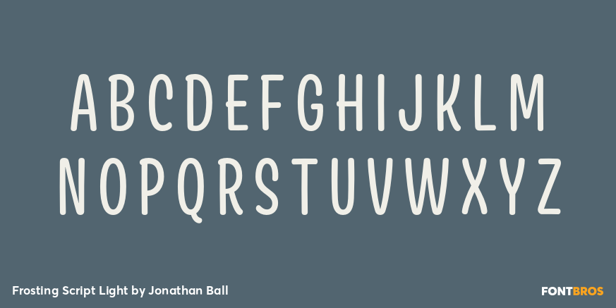 Frosting Script Light Font Poster #2