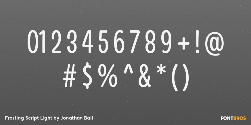 Frosting Script Light Font Poster #4