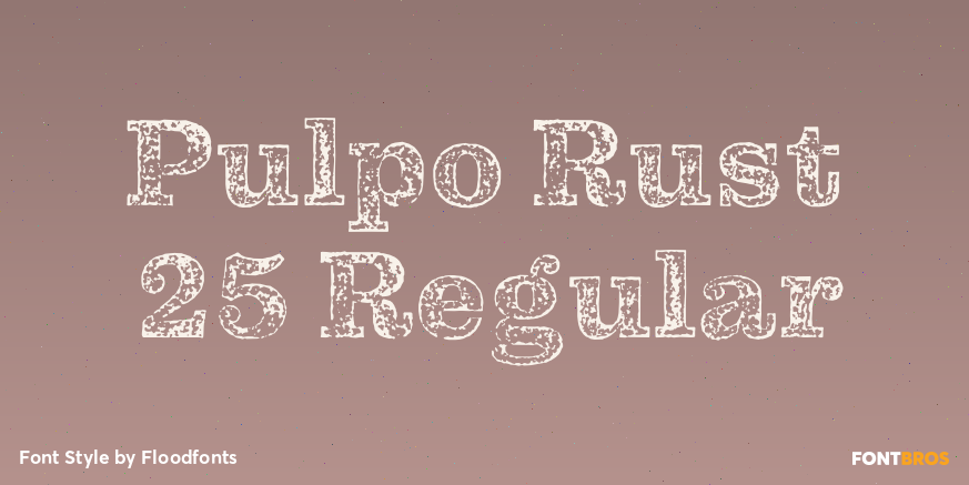 Pulpo Rust 25 Regular Poster