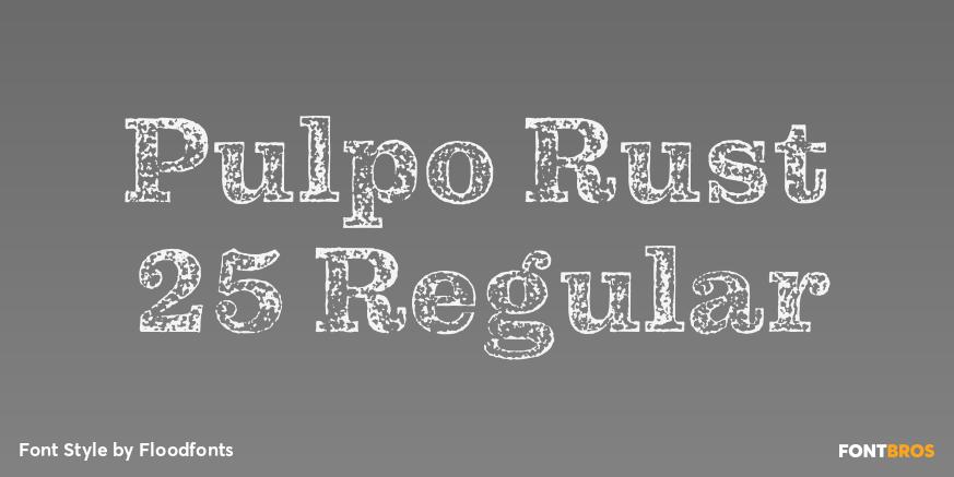 Pulpo Rust 25 Regular Poster
