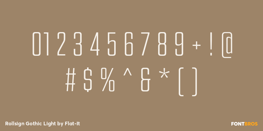 Rollsign Gothic Light Font Poster #4