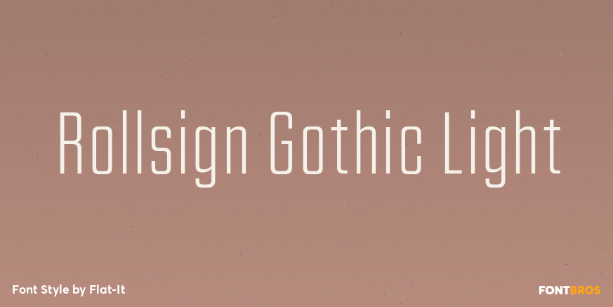 Rollsign Gothic Light Poster